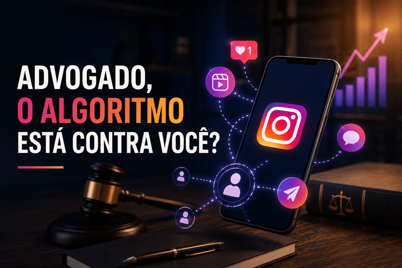 O algoritmo do Instagram está contra você? Entenda como ele influencia o alcance dos advogados